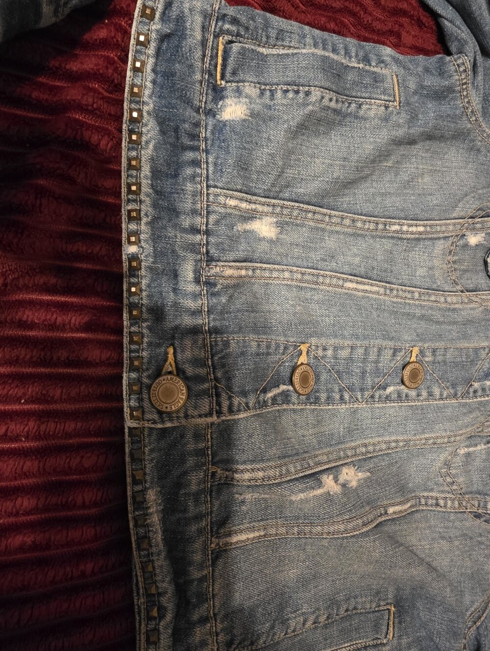 Womens american eagle denim jacket size XL - Picture 3 of 4